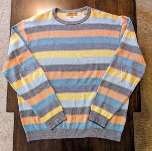 Tricots St. Raphael Striped Crew Neck Sweater